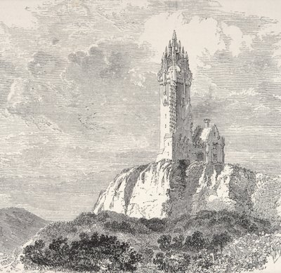 Het Wallace Monument, Stirling, ca. 1880, uit 